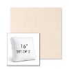 Picture of Willa Cream | Set of 2 | 16" Sunbrella Boxed Square Outdoor Throw Pillows with Premium Inserts