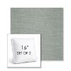 Picture of Willa Mist | Set of 2 | 16" Sunbrella Boxed Square Outdoor Throw Pillows with Premium Inserts