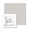 Picture of William Coast | Set of 2 | 16" Sunbrella Boxed Square Outdoor Throw Pillows with Premium Inserts