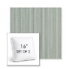 Picture of William Rosemary | Set of 2 | 16" Sunbrella Boxed Square Outdoor Throw Pillows with Premium Inserts