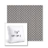 Picture of Yardly Hydrangea | Set of 2 | 16" Sunbrella Boxed Square Outdoor Throw Pillows with Premium Inserts