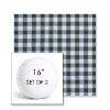 Picture of Above Denim | Set of 2 | 16" Sunbrella Boxed Round Outdoor Throw Pillows with Premium Inserts