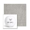 Picture of Adena Pebble | Set of 2 | 16" Sunbrella Boxed Round Outdoor Throw Pillows with Premium Inserts