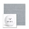 Picture of Ambrose Chambray | Set of 2 | 16" Sunbrella Boxed Round Outdoor Throw Pillows with Premium Inserts