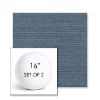 Picture of Ambrose Denim | Set of 2 | 16" Sunbrella Boxed Round Outdoor Throw Pillows with Premium Inserts