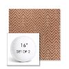 Picture of Argo Clay | Set of 2 | 16" Sunbrella Boxed Round Outdoor Throw Pillows with Premium Inserts