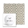 Picture of Assemble Mist | Set of 2 | 16" Sunbrella Boxed Round Outdoor Throw Pillows with Premium Inserts