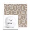 Picture of Bar Harbor Driftwood | Set of 2 | 16" Sunbrella Boxed Round Outdoor Throw Pillows with Premium Inserts
