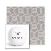 Picture of Bar Harbor Pebble | Set of 2 | 16" Sunbrella Boxed Round Outdoor Throw Pillows with Premium Inserts