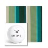 Picture of Beaming Lagoon | Set of 2 | 16" Sunbrella Boxed Round Outdoor Throw Pillows with Premium Inserts