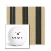 Picture of Berenson Tuxedo | Set of 2 | 16" Sunbrella Boxed Round Outdoor Throw Pillows with Premium Inserts