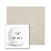 Picture of Blend Linen | Set of 2 | 16" Sunbrella Boxed Round Outdoor Throw Pillows with Premium Inserts
