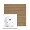 Picture of Boardwalk Caramel Corn | Set of 2 | 16" Sunbrella Boxed Round Outdoor Throw Pillows with Premium Inserts