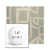 Picture of Brushstroke Duckegg | Set of 2 | 16" Sunbrella Boxed Round Outdoor Throw Pillows with Premium Inserts