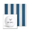 Picture of Cabana Regatta | Set of 2 | 16" Sunbrella Boxed Round Outdoor Throw Pillows with Premium Inserts