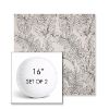 Picture of Calm Graphite | Set of 2 | 16" Sunbrella Boxed Round Outdoor Throw Pillows with Premium Inserts