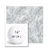 Picture of Calm Laurel | Set of 2 | 16" Sunbrella Boxed Round Outdoor Throw Pillows with Premium Inserts