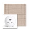 Picture of Camper Snowcap | Set of 2 | 16" Sunbrella Boxed Round Outdoor Throw Pillows with Premium Inserts