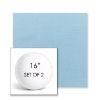 Picture of Canvas Air Blue | Set of 2 | 16" Sunbrella Boxed Round Outdoor Throw Pillows with Premium Inserts