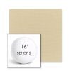 Picture of Canvas Antique Beige | Set of 2 | 16" Sunbrella Boxed Round Outdoor Throw Pillows with Premium Inserts