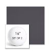 Picture of Canvas Ardoise | Set of 2 | 16" Sunbrella Boxed Round Outdoor Throw Pillows with Premium Inserts