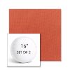 Picture of Canvas Brick | Set of 2 | 16" Sunbrella Boxed Round Outdoor Throw Pillows with Premium Inserts