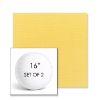 Picture of Canvas Buttercup | Set of 2 | 16" Sunbrella Boxed Round Outdoor Throw Pillows with Premium Inserts