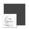 Picture of Canvas Carbon | Set of 2 | 16" Sunbrella Boxed Round Outdoor Throw Pillows with Premium Inserts