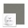Picture of Canvas Charcoal | Set of 2 | 16" Sunbrella Boxed Round Outdoor Throw Pillows with Premium Inserts