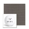 Picture of Canvas Coal | Set of 2 | 16" Sunbrella Boxed Round Outdoor Throw Pillows with Premium Inserts
