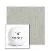 Picture of Canvas Granite | Set of 2 | 16" Sunbrella Boxed Round Outdoor Throw Pillows with Premium Inserts