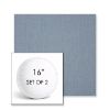 Picture of Canvas Haze | Set of 2 | 16" Sunbrella Boxed Round Outdoor Throw Pillows with Premium Inserts