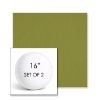 Picture of Canvas Lichen | Set of 2 | 16" Sunbrella Boxed Round Outdoor Throw Pillows with Premium Inserts