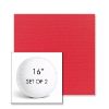 Picture of Canvas Logo Red | Set of 2 | 16" Sunbrella Boxed Round Outdoor Throw Pillows with Premium Inserts