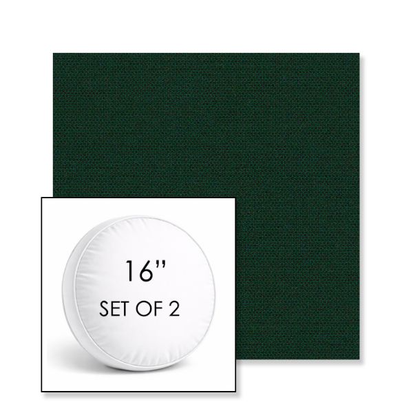 Picture of Canvas Pinea | Set of 2 | 16" Sunbrella Boxed Round Outdoor Throw Pillows with Premium Inserts