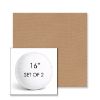 Picture of Canvas Raffia | Set of 2 | 16" Sunbrella Boxed Round Outdoor Throw Pillows with Premium Inserts