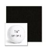 Picture of Canvas Sooty | Set of 2 | 16" Sunbrella Boxed Round Outdoor Throw Pillows with Premium Inserts