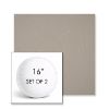 Picture of Canvas Stone | Set of 2 | 16" Sunbrella Boxed Round Outdoor Throw Pillows with Premium Inserts