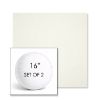 Picture of Canvas White | Set of 2 | 16" Sunbrella Boxed Round Outdoor Throw Pillows with Premium Inserts