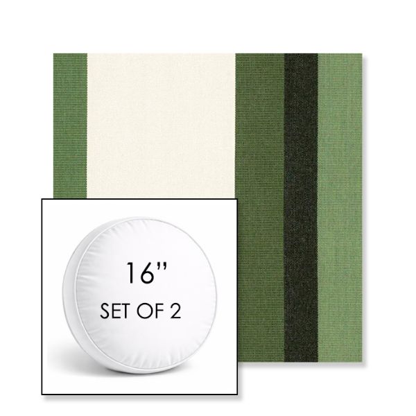 Picture of Canyon Colca | Set of 2 | 16" Sunbrella Boxed Round Outdoor Throw Pillows with Premium Inserts