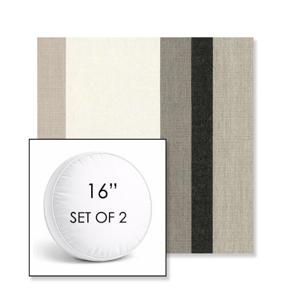 Picture of Canyon Tenaya | Set of 2 | 16" Sunbrella Boxed Round Outdoor Throw Pillows with Premium Inserts