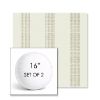 Picture of Caper Linen | Set of 2 | 16" Sunbrella Boxed Round Outdoor Throw Pillows with Premium Inserts