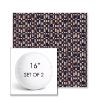 Picture of Carat Azurite | Set of 2 | 16" Sunbrella Boxed Round Outdoor Throw Pillows with Premium Inserts