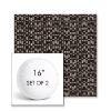 Picture of Carat Onyx | Set of 2 | 16" Sunbrella Boxed Round Outdoor Throw Pillows with Premium Inserts