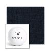 Picture of Cassava Indigo | Set of 2 | 16" Sunbrella Boxed Round Outdoor Throw Pillows with Premium Inserts