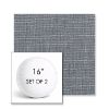 Picture of Cassava Slate | Set of 2 | 16" Sunbrella Boxed Round Outdoor Throw Pillows with Premium Inserts
