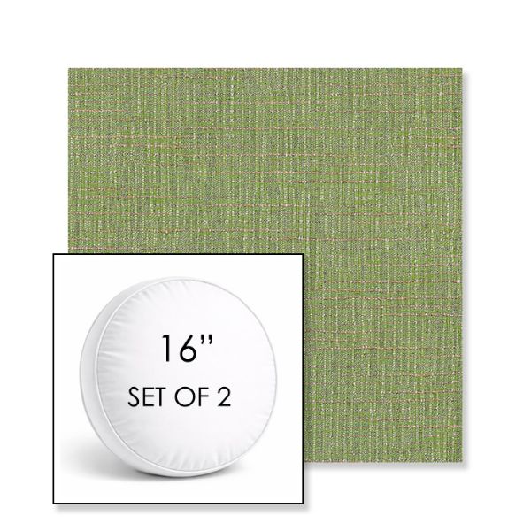 Picture of Cassava Spring | Set of 2 | 16" Sunbrella Boxed Round Outdoor Throw Pillows with Premium Inserts
