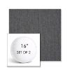 Picture of Cast Charcoal | Set of 2 | 16" Sunbrella Boxed Round Outdoor Throw Pillows with Premium Inserts