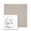 Picture of Cast Silver | Set of 2 | 16" Sunbrella Boxed Round Outdoor Throw Pillows with Premium Inserts