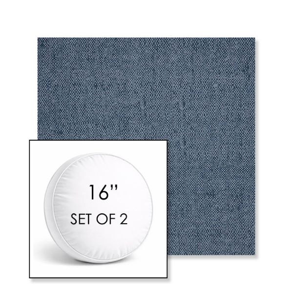 Picture of Chartres Daybreak | Set of 2 | 16" Sunbrella Boxed Round Outdoor Throw Pillows with Premium Inserts